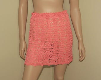 Crochet Skirt Pattern, Boho Short Mesh Skirt PDF, Beach Cover Up Digital Download