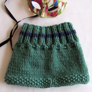2-PCS Beige Stylish Two-Tone Pom-Pom Ear Warmer Knit Hat - Lined for Women