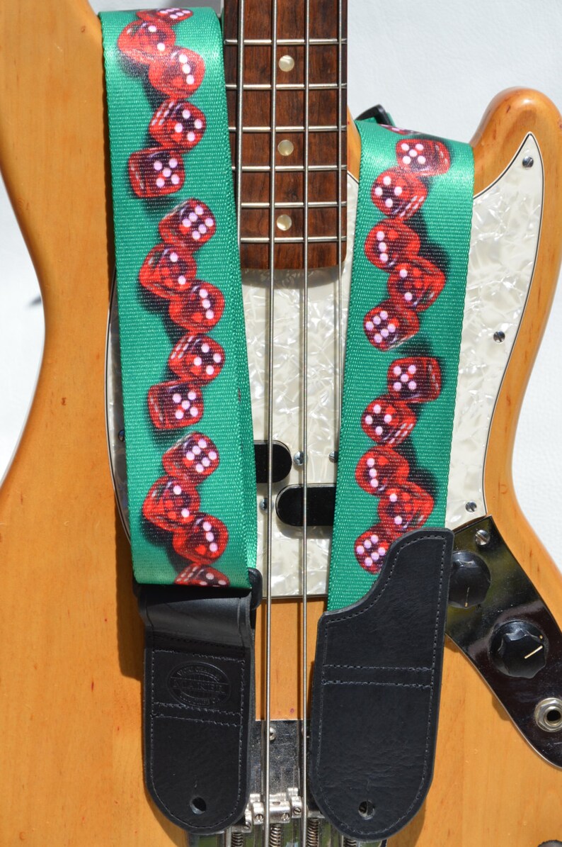 Guitar Strap Adjustable Electric Guitar Strap Cool Bass Strap Casino