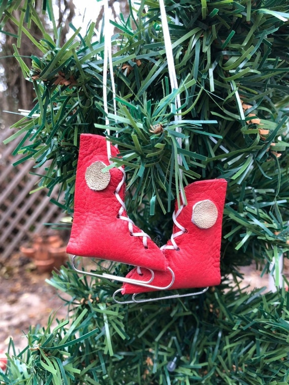 Ice Skate Tree Ornament Niners Christmas Tree Ornament Etsy