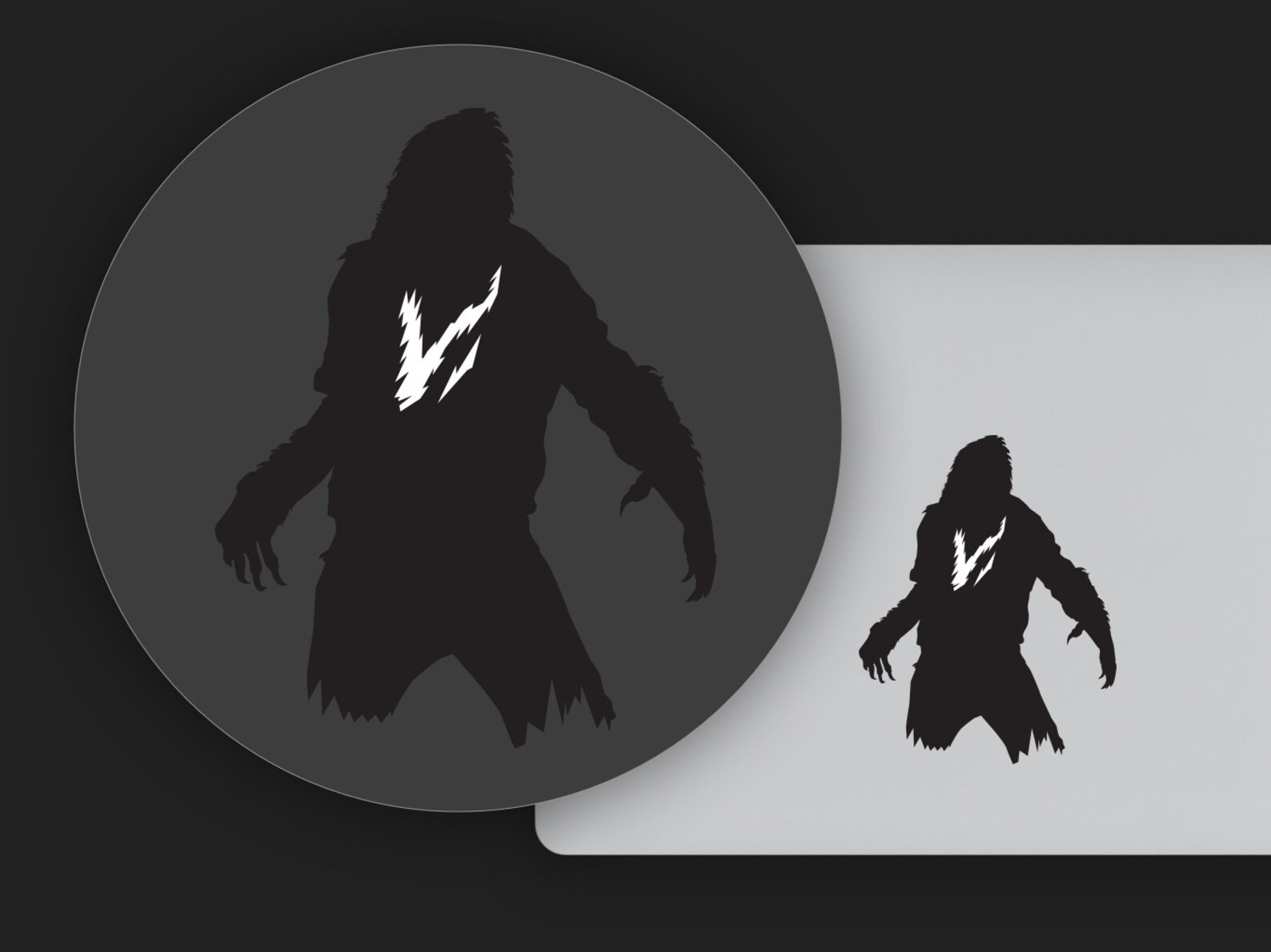 Werewolf Decal for Your Macbook Ipad Fridge Windows Car Etsy