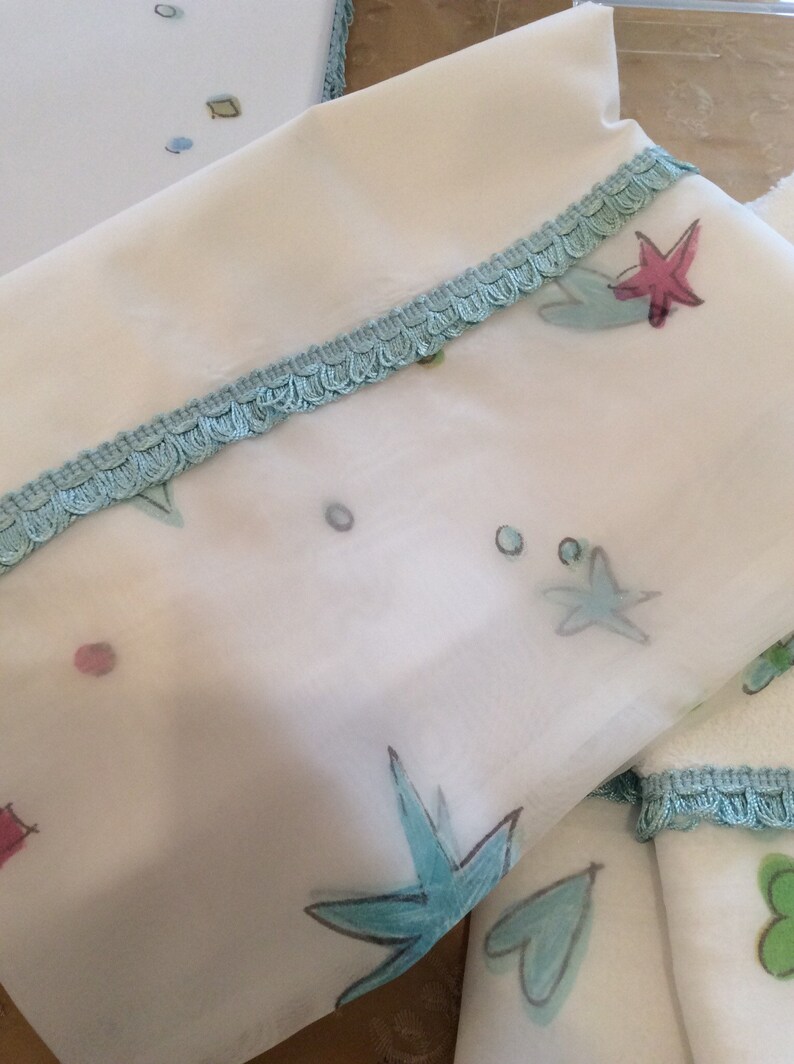 Blue Lathopana set, Orthodox Baptism Lathopana set,Greek Baptism Ladopana set,Oil Sheet and Towels set for Greek Baptism