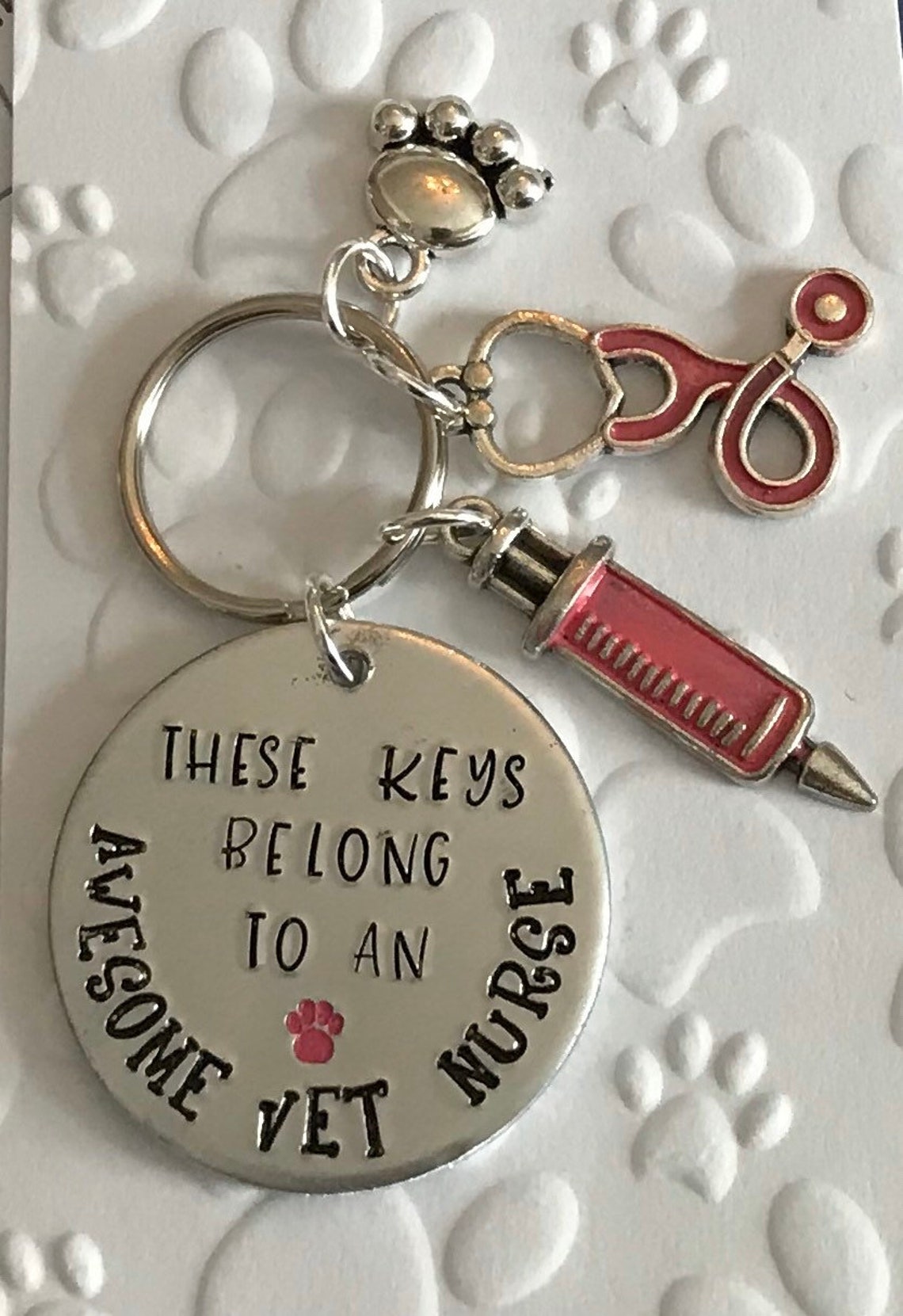 Vet Nurse Keyring Vet Keyring Vet Tech Keyring. Veterinary Etsy Australia