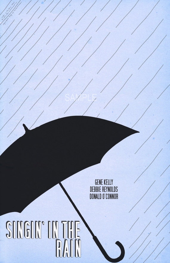 Singin In The Rain 12x18 Inch Movie Poster Etsy