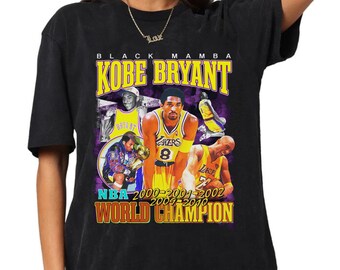 Doré Lakers Outdoor T-shirt de basket-ball Los Angeles en jersey classique Noir Mamba Tissu respirant Unisexe #24 Uniforme de fan de basketball