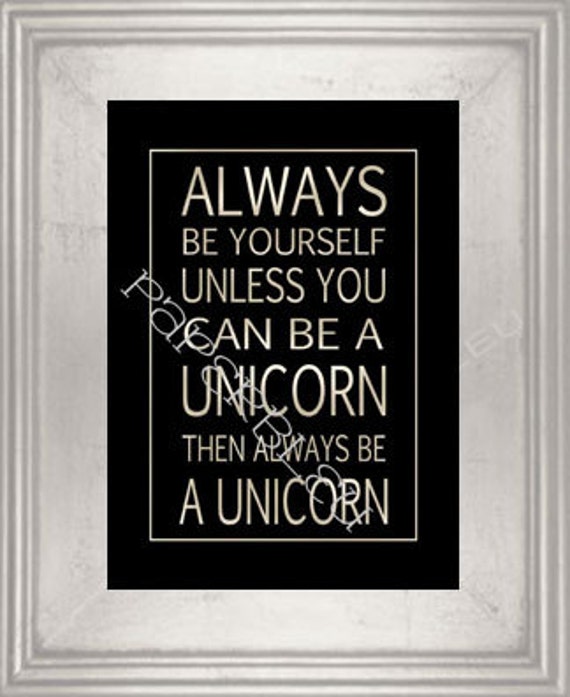 Always Be A Unicorn Instant Printable Download Digital | Etsy