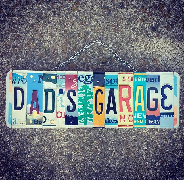 Dad's Garage Sign, Garage Sign, Gift for Dad, Mechanics Gift, Gift