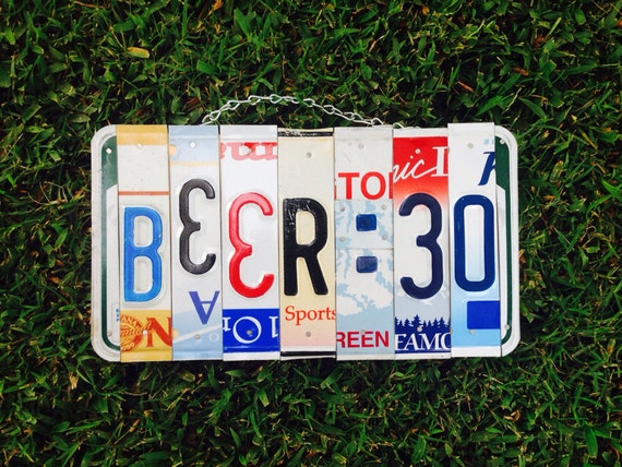 License plate art. Beer. Wine. Party. license plate. Sign. Christmas. Dad. Man. Bar. Forhim