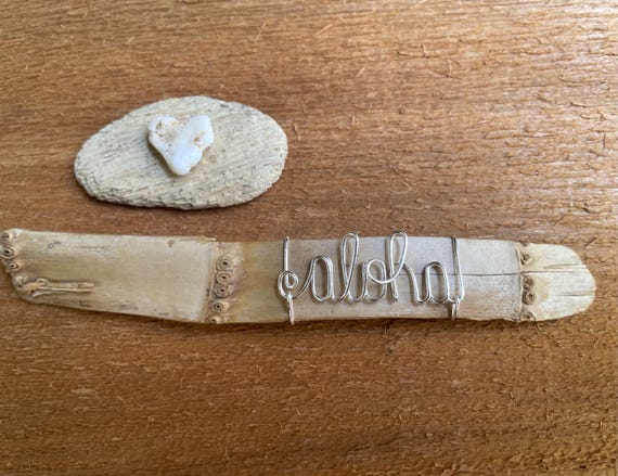 Personalized Wire Name Beach Inspired Driftwood Birthday Gifts, Beach Birthday Gift, Made in Hawaii, Driftwood Art, Personalized Gifts, Wire