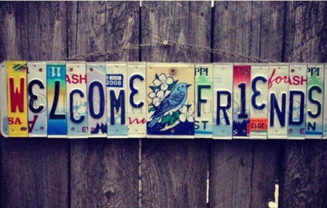 Recycled. License Plate. Room Decor. Sign. Wall Hanging. Etsy