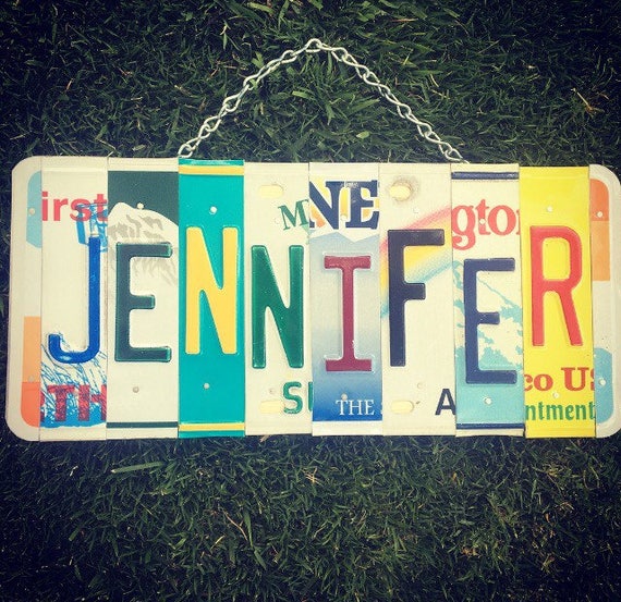 JENNIFER. Girls name. Girls room decor. Dorm room decor. Girls birthday gift. Girls nursery decor. Baby girls name. Personalized sign.