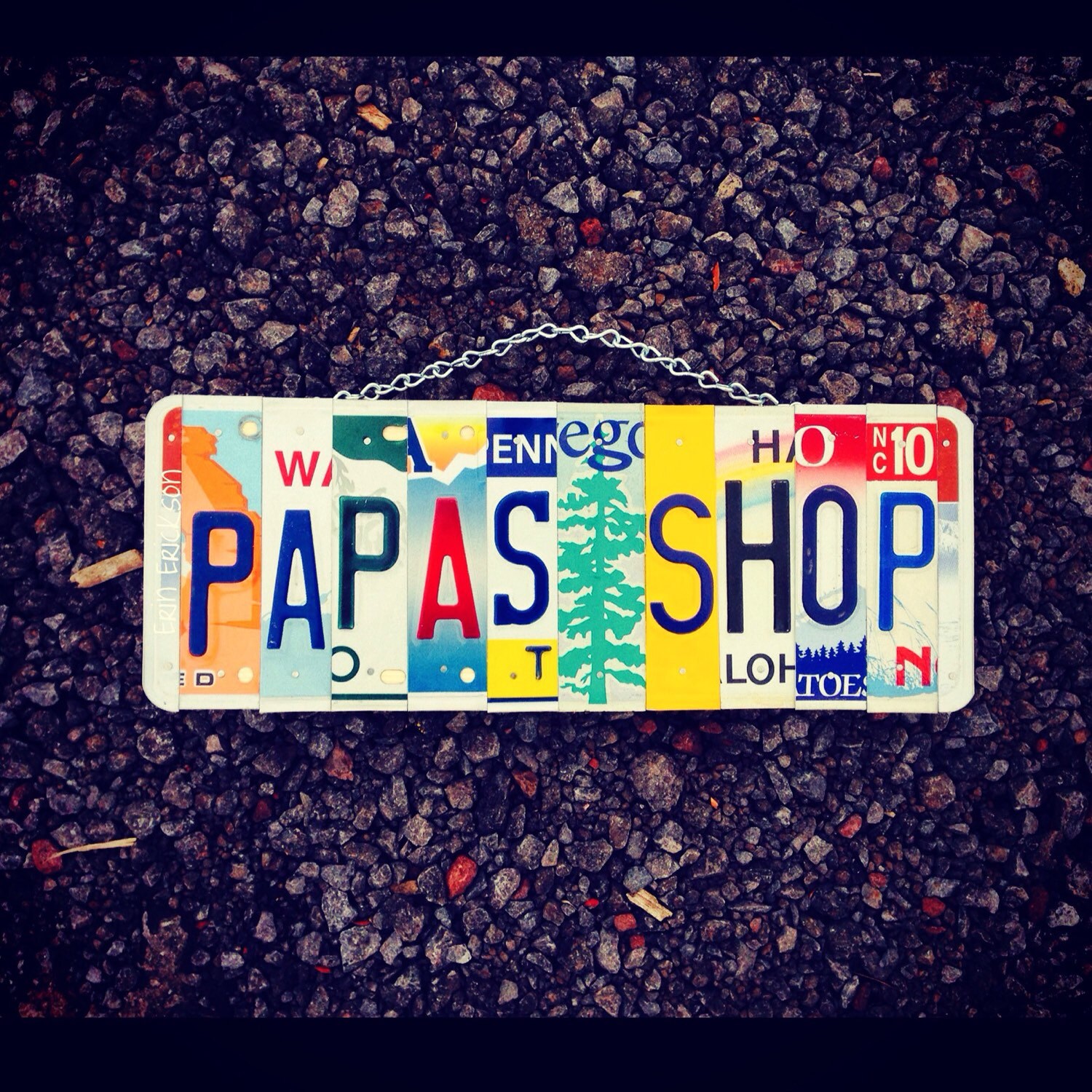 Gift for Papa- Wood shop- Garage sign - Vintage Style Sign - Man