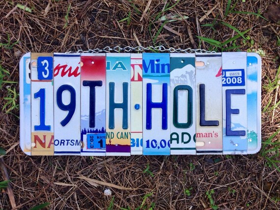 19th HOLE. Golfer. Bar Sign. Men's Gift. Gag Gift. For Him. Gift for Dad