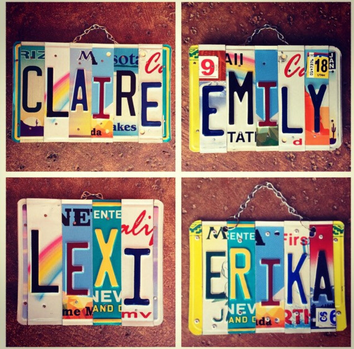 License Plate Girls Name Sign Gifts for Girls Girls Birthday Etsy
