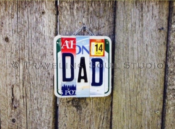 License Plate for Dad. Fathers Day Gift. Gifts for Dad. Dad Sign. Gift ideas for Dad. Gift for husband. Gift for Dad.