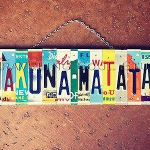 Lion King Themed License Plate Sign, Hakuna Matata License Plate Sign, Kids Nursery Decor, Lion King Birthday, Baby Shower, Gift for Kid