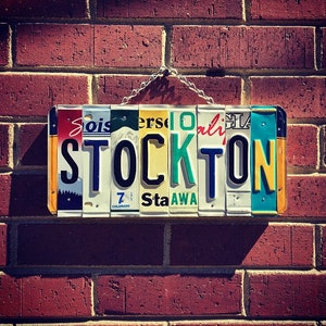 Stockton, Stockton California, Stockton University, College Sign, Dorm Room Decor, College Graduate Gift, College Student Gift.