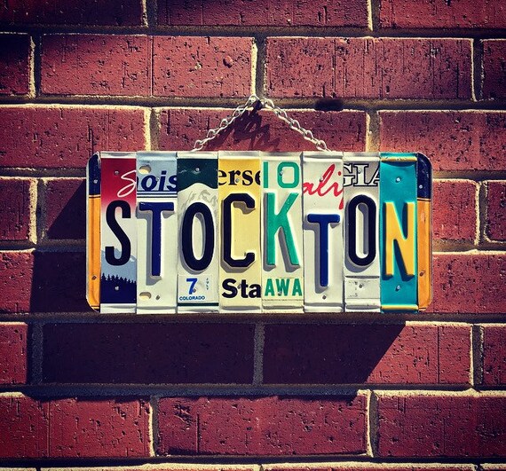 Stockton, Stockton California, Stockton University, College Sign, Dorm Room Decor, College Graduate Gift, College Student Gift.