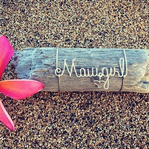Lahaina Maui, Beach Decor, Maui Gift Sale, Custom Birthday Gift, Natural Decor, Wire Art, Driftwood Art, Made in Hawaii, Travel Gifts,