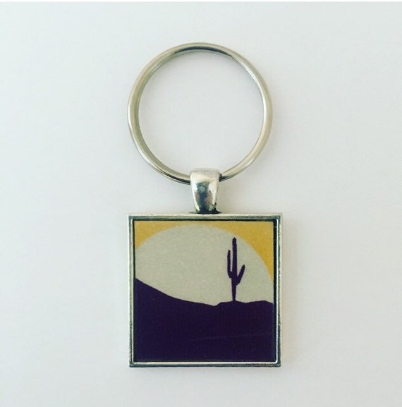 Arizona Keychain, Arizona License Plate Keychain, Arizona State Necklace, Arizona Gift Idea, Arizona Native, Cactus Keychain, Travel Gift