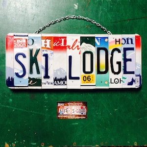Cabin Decor. Ski. Skier. Gift idea. Cabin. Camping. Car. Snow . Winter. Handmade. Mountain