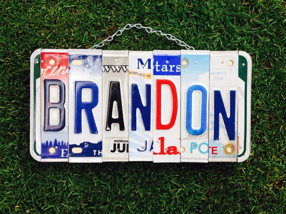 License plate sign. Boys. Christmas. Sign. Custom. Boys room. Baby boy. Teen. Nascar. Mens . For him. Dad. Garage