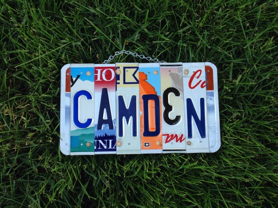 Boys. Roomdecor. Licenseplate. Sign. Birthday. Fathersday. Dad. Car. Bedroom. Handmade. Art. Usa.