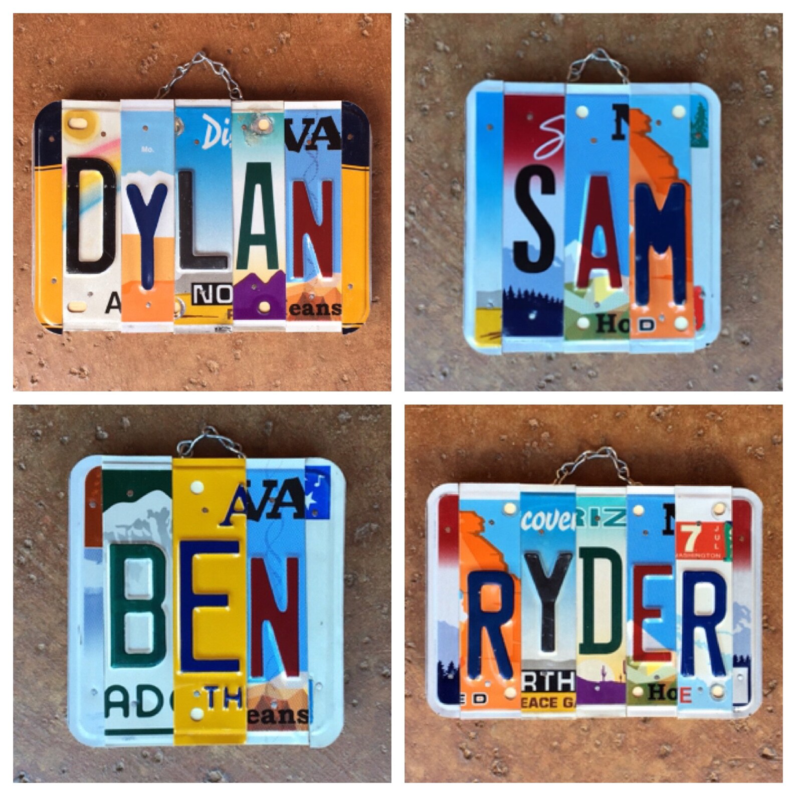 License Plate Name Sign Gifts for Kids Childrens Gifts Dorm Etsy