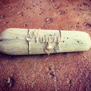 Personalized Wire Name Driftwood Beach Wedding Bridesmaids Gift, Wedding Favor, Beach Wedding Decor, Driftwood Art, Personalized Wedding
