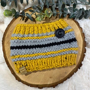 Copricollo per cane/gatto lavorato a mano Senape [Medium] | Scaldacollo Snood Dog/Cat Knitting design Mustard [Medium]