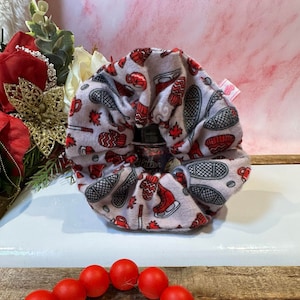 New SCRUNCHIE XLCotton Hair fabric {Lumberjack} Fabric|CHOUCHOU XL Hair elastic {Lumberjack } Handmade Fashion