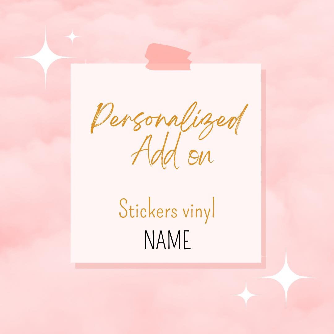 Add On Sticker New Add on Sticker Name for Personalized Hoodie | New Addition for ...