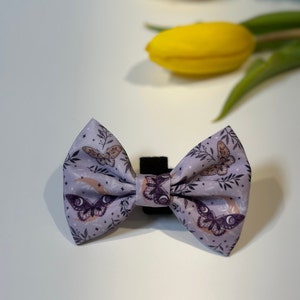 Dog/Cat Small Bowtie Astral Lavender | Dog/Cat Small Lavender Astral Butterfly Buckle