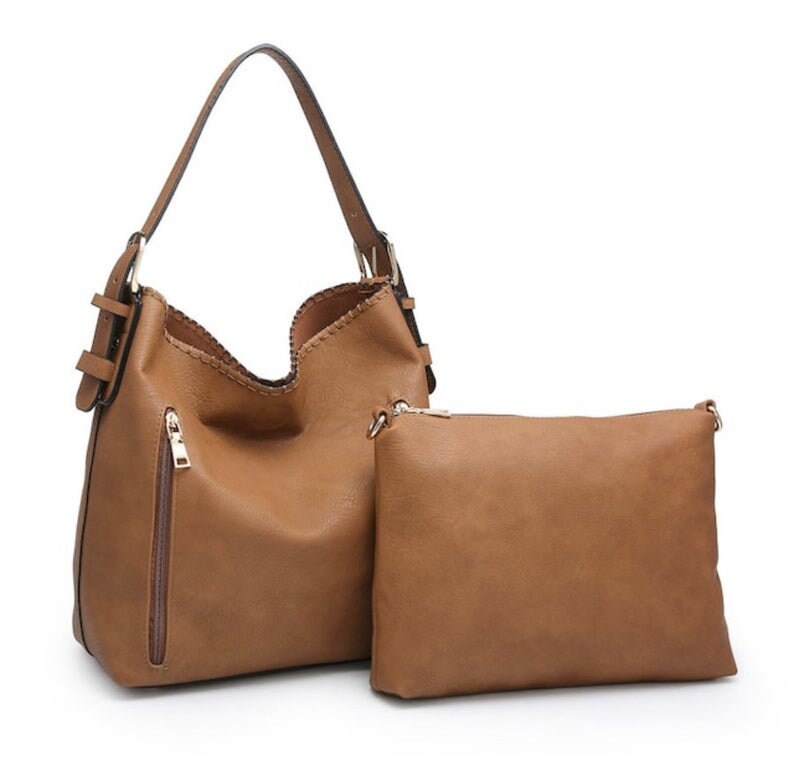 Tan Concealed Carry 2 in 1 Handbag Vegan Leather Purse Gift Etsy