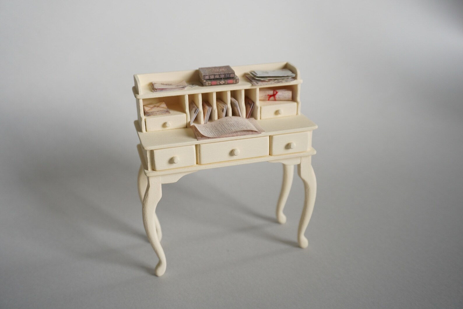 Miniature Writing Desk 112 Scale Dollhouse Furniture Etsy