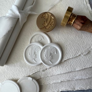 Feather Quill / Self Adhesive Wax Seal / Choice of Colours / Wax Seal Stamp / Wax Seal Stickers  / Wax Stamp / Sealing Wax / Envelope Seal /