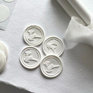 Kerst rendieren / zelfklevende lakzegel / Rudolph / lakzegel / lakzegelstickers / wasstempel / zegelwas / envelopzegel /