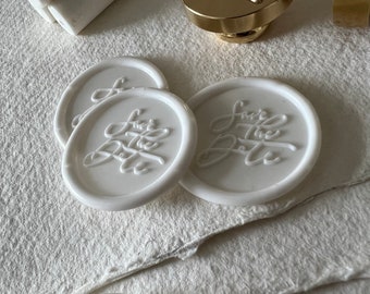 Save the Date Wax Seal / Self Adhesive Wax Seal / Choice of Colours / Wax Seal / Wax Seal Stickers  / Sealing Wax / Envelope Seal / Wedding