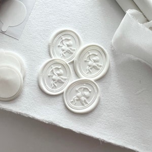 Cupid Oval 3D Wax Seal / Self Adhesive Wax Seal / Choice of Colours / Wax Seal / Wax Seal Stickers  / Sealing Wax / Envelope Seal / Love