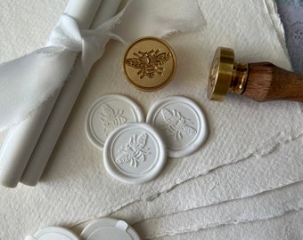 Bee Bumblebee Honeybee / Self Adhesive Wax Seal / Choice of Colours / Wax Seal / Wax Seal Stickers  / Sealing Wax / Envelope Seal /