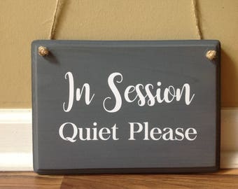 in session sign etsy