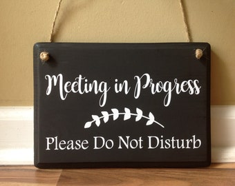 meeting in progress etsy