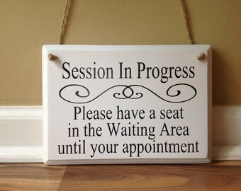 session in progress etsy