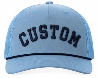 Richardson Custom Puff Embroidery Hat, 3D Puff Hat, Custom Rope Snapback, Arched Embroidery Hat, Golf Hat, Personalized Hat