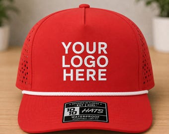 Custom Logo Hat, Embroidered Rope 3D Puff Hat, Custom Rope Snapback, Arched Embroidery Hat, Golf Hat, Personalized Hat
