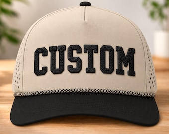 Custom Puff Embroidery Hat, 3D Puff Hat, Custom Rope Snapback, Arched Embroidery Hat, Golf Hat, Personalized Hat