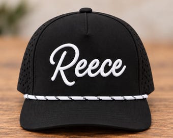 Custom Puff Kids or Adult Embroidered Hat, 3D Puff Hat, Custom Rope Snapback, Arched Embroidery Hat, Golf Hat, Personalized Hat