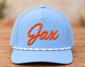 Custom Puff Kids or Adult Embroidered Hat, 3D Puff Hat, Custom Rope Snapback, Arched Embroidery Hat, Golf Hat, Personalized Hat