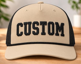 Custom Puff Embroidery Hat, 3D Puff Hat, Custom Rope Snapback, Arched Embroidery Hat, Golf Hat, Personalized Hat