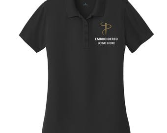 Custom Embroidered Polo Shirt with Logo | Custom Logo Performance Polo | Company Uniform | Business Logo Polo | XS–6XL